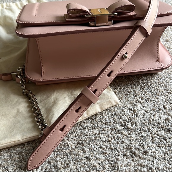 Salvatore Ferragamo | Vara Rainbow Camera Bag - Calfskin Leather in Bon Bon Pink - Picture 14 of 15